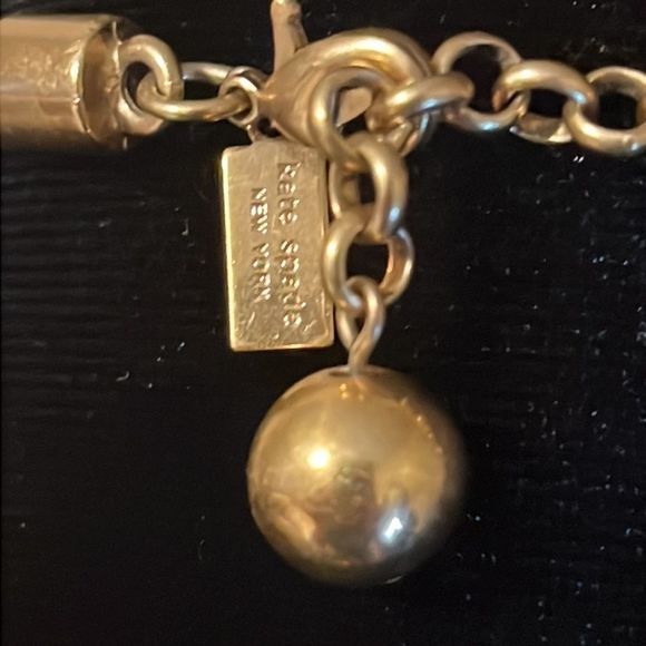 Kate Spade Crystal beaded statement necklace with bronze adjustable chain - Picture 5 of 5